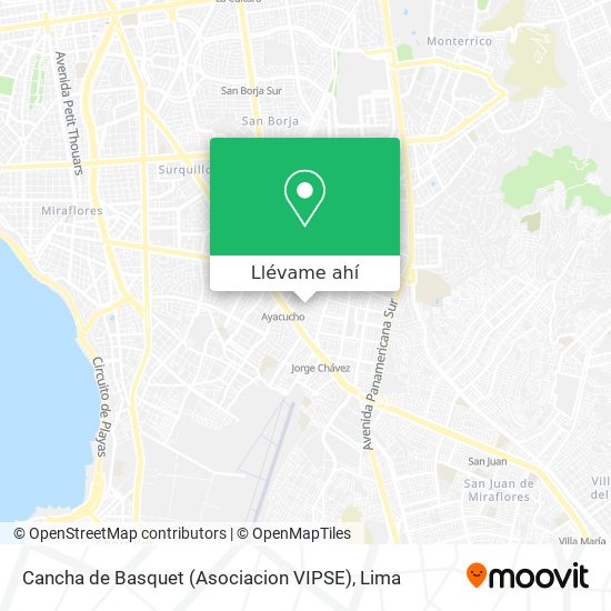 Mapa de Cancha de Basquet (Asociacion VIPSE)