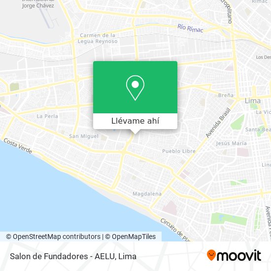 Mapa de Salon de Fundadores - AELU