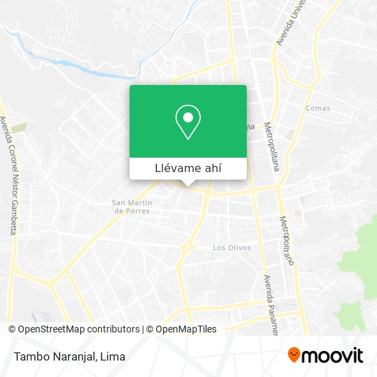 Mapa de Tambo Naranjal