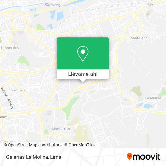 Mapa de Galerias La Molina