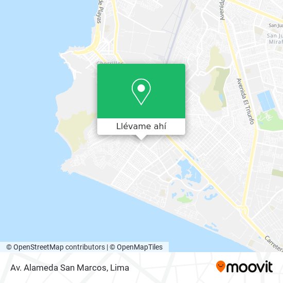 Mapa de Av. Alameda San Marcos
