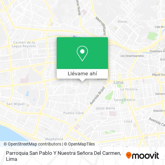 Mapa de Parroquia San Pablo Y Nuestra Señora Del Carmen