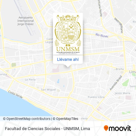 Mapa de Facultad de Ciencias Sociales - UNMSM