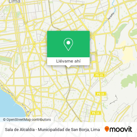 Mapa de Sala de Alcaldía - Municipalidad de San Borja