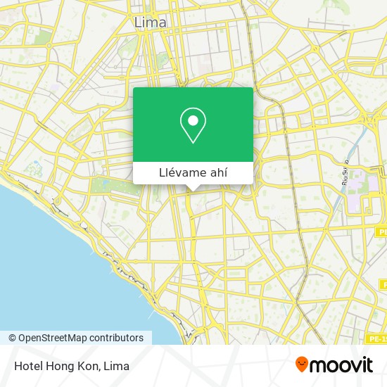 Mapa de Hotel Hong Kon