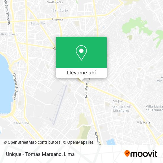 Mapa de Unique - Tomás Marsano