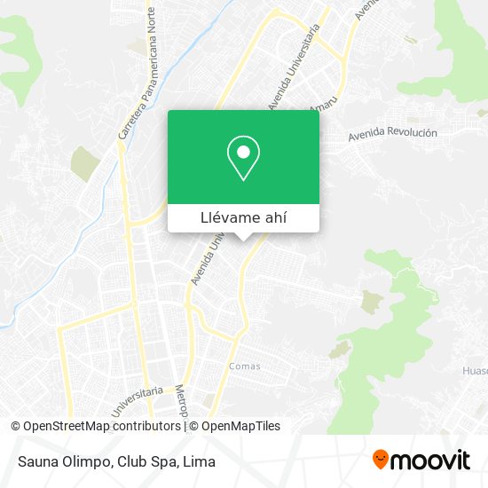 Mapa de Sauna Olimpo, Club Spa