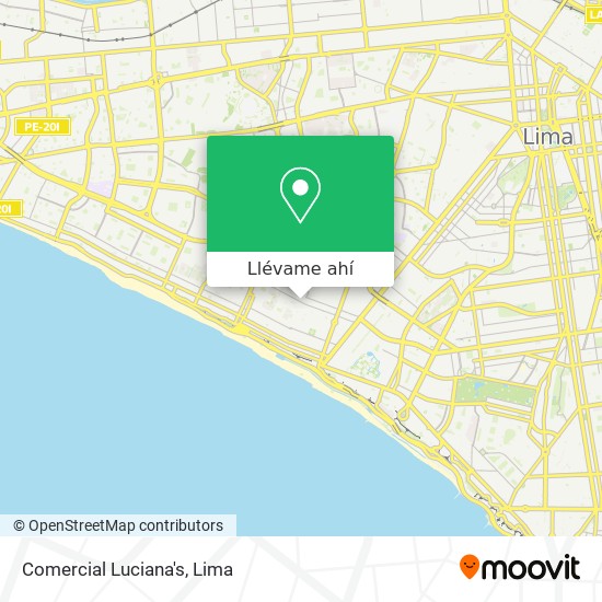 Mapa de Comercial Luciana's
