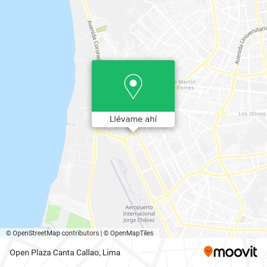 Mapa de Open Plaza Canta Callao