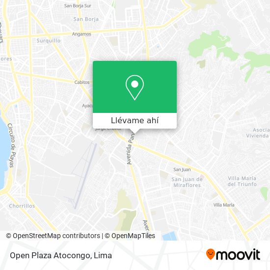 Mapa de Open Plaza Atocongo
