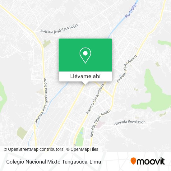Mapa de Colegio Nacional Mixto Tungasuca