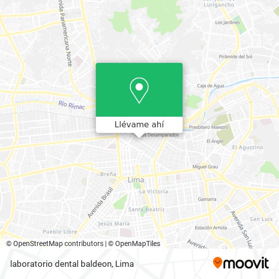 Mapa de laboratorio dental baldeon