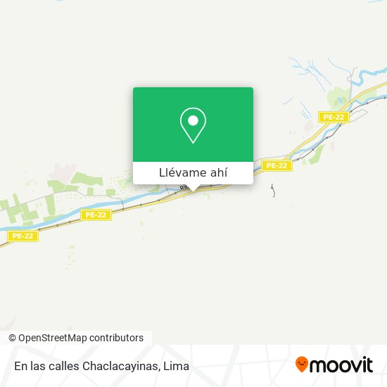 Mapa de En las calles Chaclacayinas