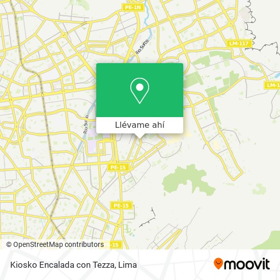 Mapa de Kiosko Encalada con Tezza