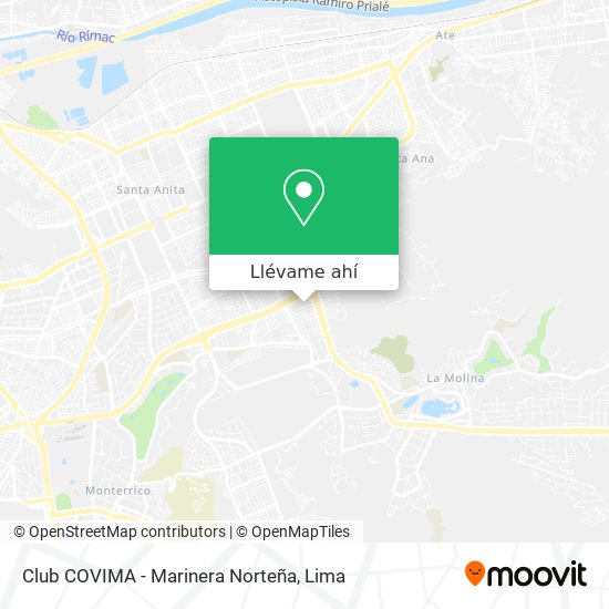 Mapa de Club COVIMA - Marinera Norteña