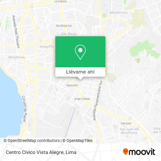 Mapa de Centro Cívico Vista Alegre