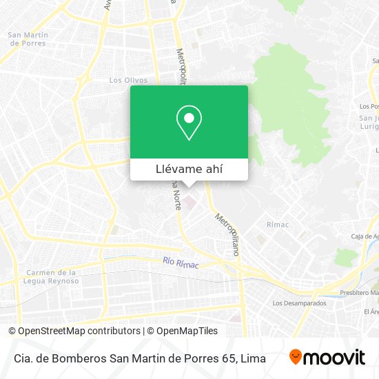 Mapa de Cia. de Bomberos San Martin de Porres 65