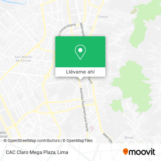 Mapa de CAC Claro Mega Plaza