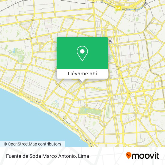 Mapa de Fuente de Soda  Marco Antonio