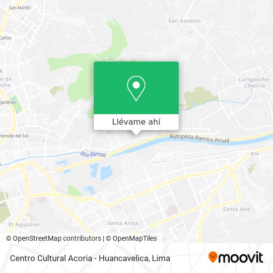 Mapa de Centro Cultural Acoria - Huancavelica
