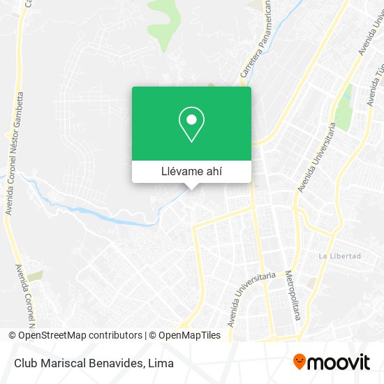 Mapa de Club Mariscal Benavides