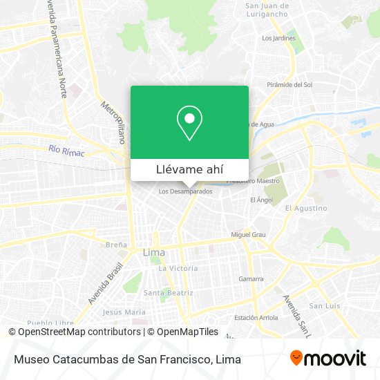 Mapa de Museo Catacumbas de San Francisco