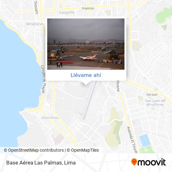 Mapa de Base Aérea Las Palmas