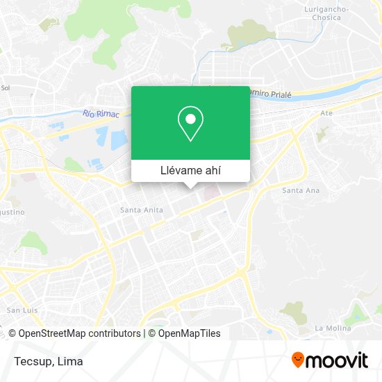 Tecsup Map ¿Cómo llegar a Tecsup en Santa Anit en autobús?