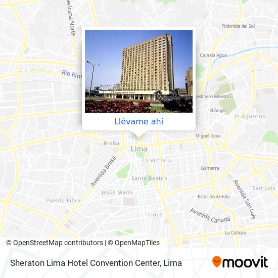 Mapa de Sheraton Lima Hotel Convention Center