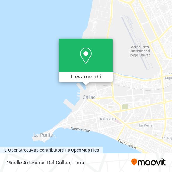 Mapa de Muelle Artesanal Del Callao