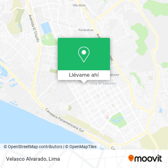 Mapa de Velasco Alvarado