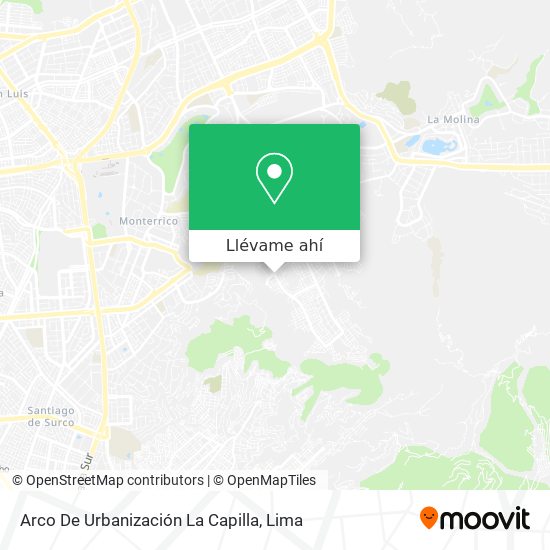 Mapa de Arco De Urbanización La Capilla