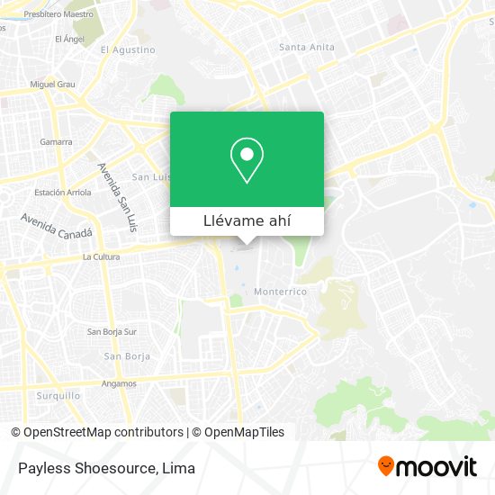 Mapa de Payless Shoesource