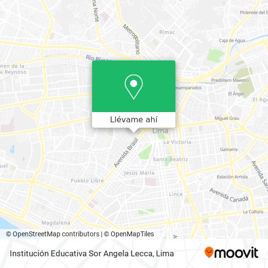 Mapa de Institución Educativa Sor Angela Lecca