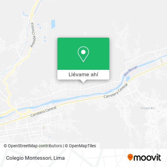 Mapa de Colegio Montessori