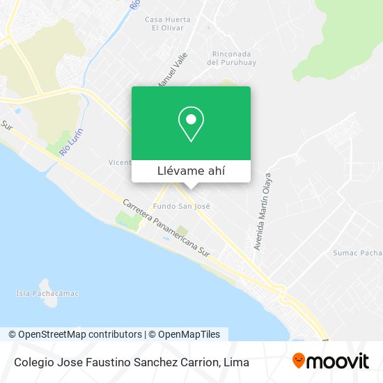 Mapa de Colegio Jose Faustino Sanchez Carrion