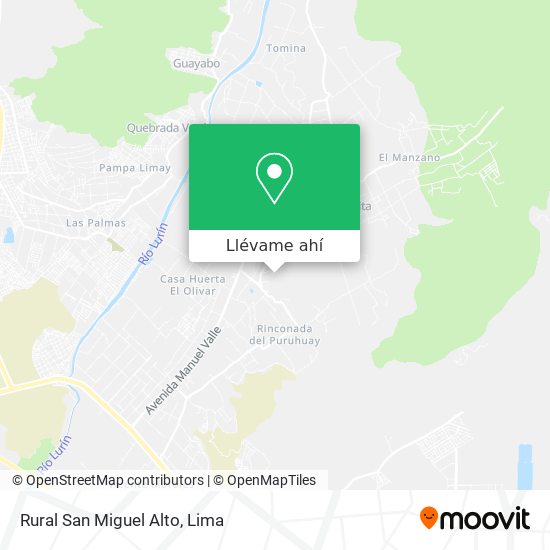 Mapa de Rural San Miguel Alto