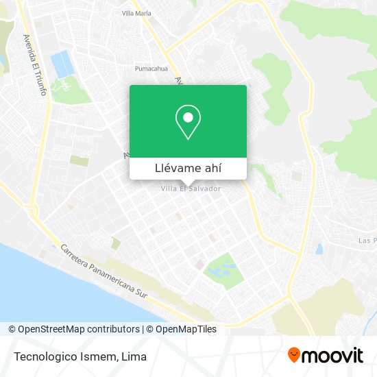 Mapa de Tecnologico Ismem