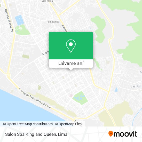 Mapa de Salon Spa King and Queen