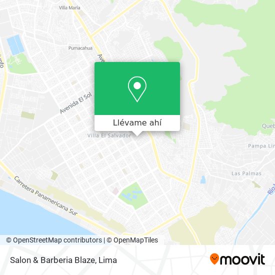 Mapa de Salon & Barberia Blaze