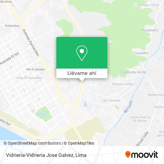 Mapa de Vidrieria-Vidrieria Jose Galvez