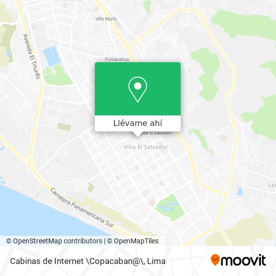 Mapa de Cabinas de Internet \Copacaban@\