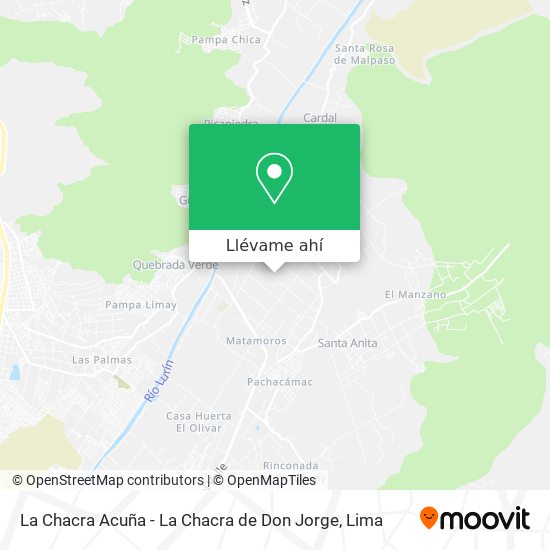 Mapa de La Chacra Acuña - La Chacra de Don Jorge