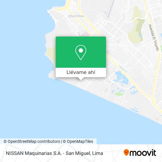 Mapa de NISSAN Maquinarias S.A. - San Miguel