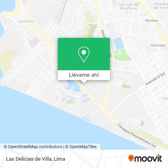 Mapa de Las Delicias de Villa