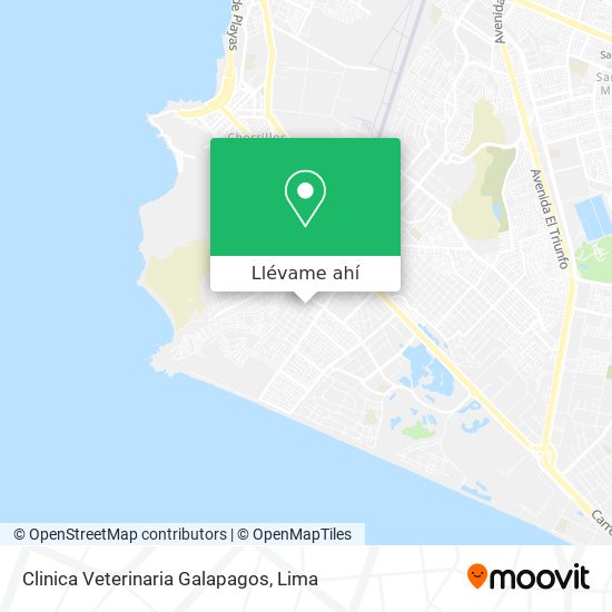 Mapa de Clinica Veterinaria Galapagos