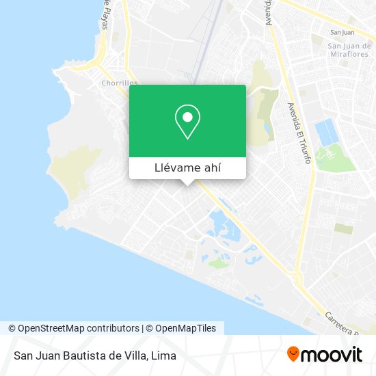 Mapa de San Juan Bautista de Villa