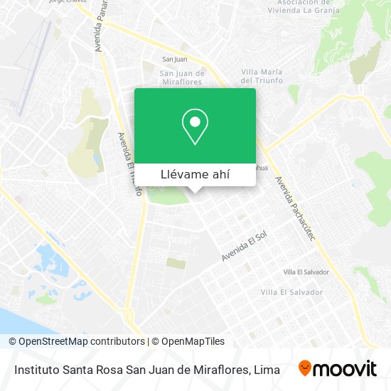 Mapa de Instituto Santa Rosa San Juan de Miraflores