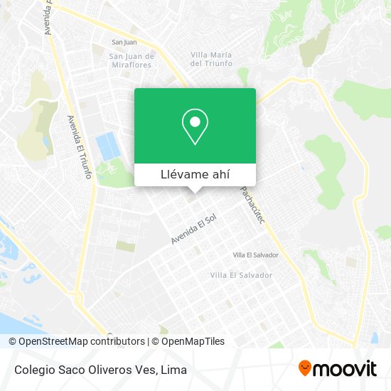 Mapa de Colegio Saco Oliveros Ves