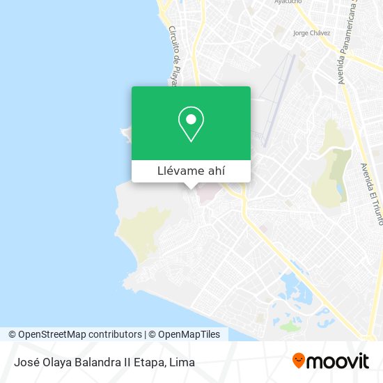 Mapa de José Olaya Balandra II Etapa